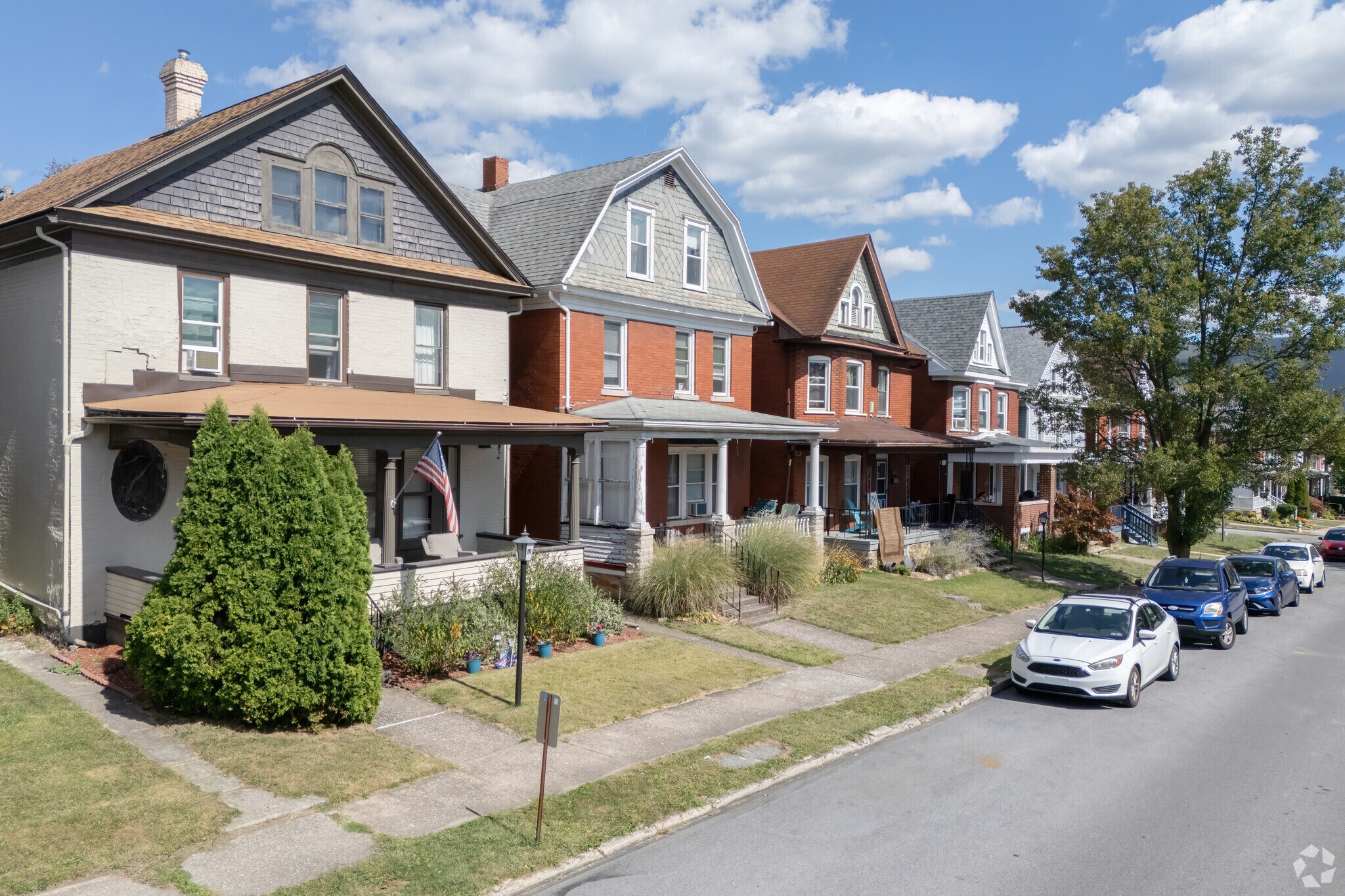 With brick-faced or wood-frams construction many of the houses in the Juniata are built to last.