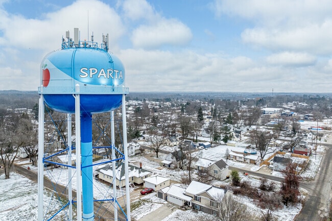 The village of Sparta is nestled in the rolling fields of rural West Michigan.