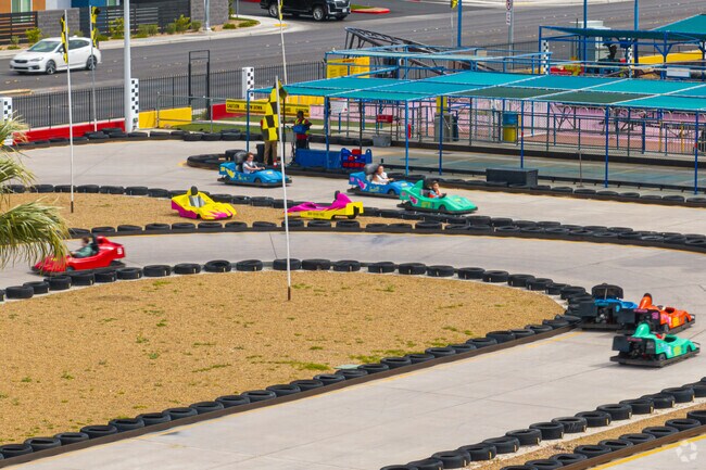 Mini Grand Prix Family Fun Center offers several go-kart tracks near Pioneer Park.