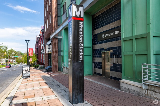 The Wheaton Metro Station is located just 6 minutes away from Kemp Mill.