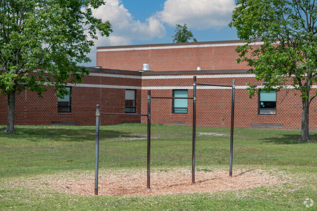 Pull-up bars at Greenbrier Intermediate School.