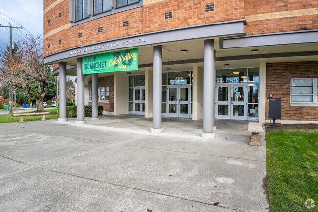 Bishop Blanchet High School entrance.
