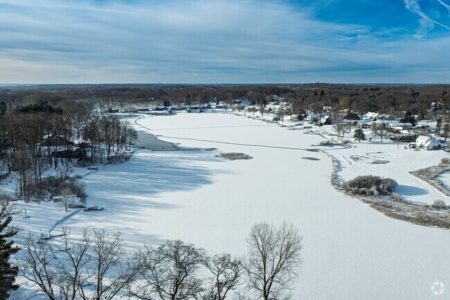 Lakeside homes in Caledonia Township offer year-round recreation and views.