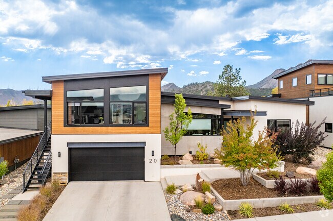 Modern homes stick out amongst the older homes in Needham.