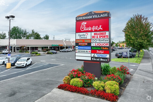 Gresham Village is one of many retail centers serving the Mount Hood neighborhood.