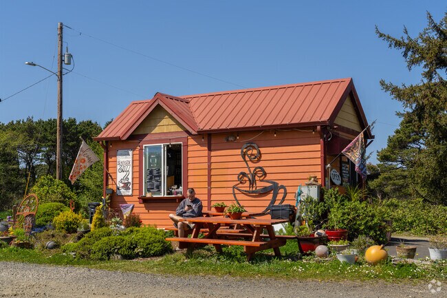 Head down to the Beachside Buzz in Waldport for your morning joe. The Violet White Chocolate Latte is delicious.