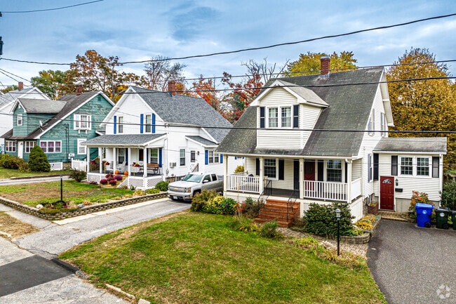 Two story single family homes with front porches are plentiful in the Southside.