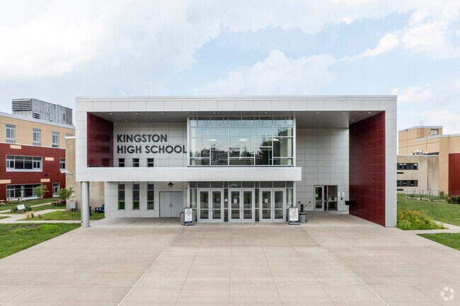 Kingston High School has 1,856 students in grades 9-12 with a student-teacher ratio of 13 to 1.