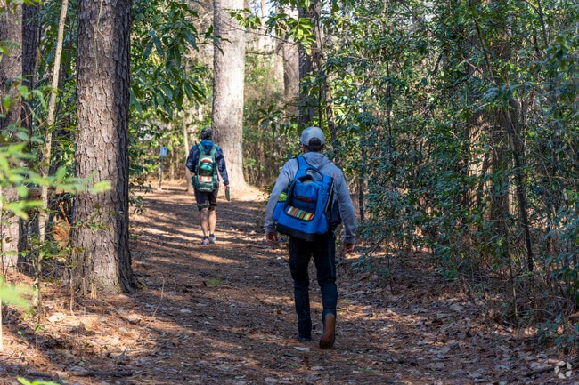 Disc golfers come from all over to play the wooded holes of Mastin Lake Park in Huntsville.