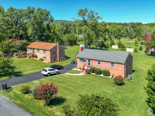 Raised brick ranches are common starter homes in Keswick.