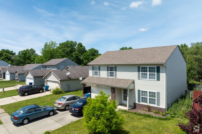 In Chapel Hill-Ben Davis, two-story homes with a built in garage are a frequent sight.