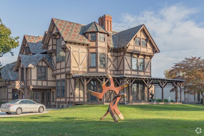 The Newport Art Museum is housed in a Richard Morris Hunt designed house completed in 1864.