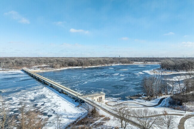 The Mississippi runs along the northern and eastern edges of Brooklyn Park.