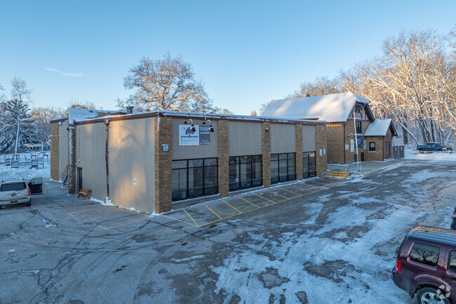 The parking lot entrance at Eagleville Charter School.