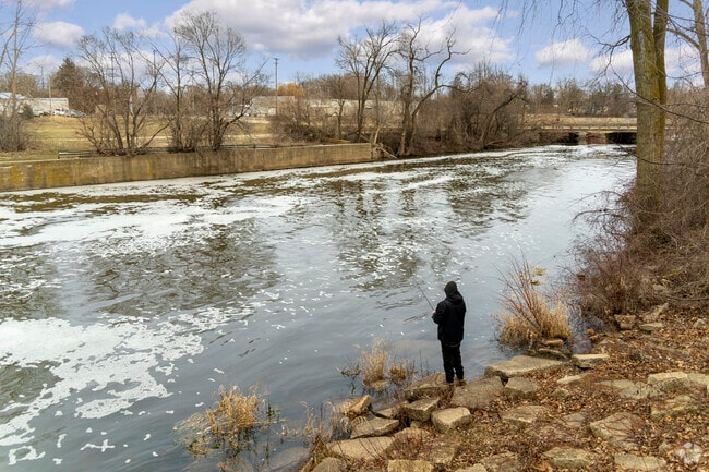 Locals enjoy using the Pine River for recreation, including fishing in Alma.