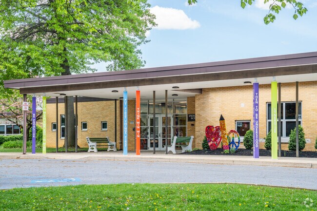Spring Garden Elementary School receives an overall B+ grade from niche.com.