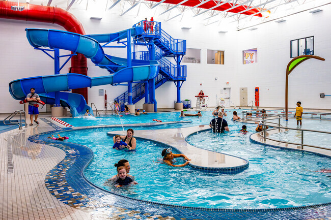 Children love the Waterslide at The Hawk Community Center in Farmington Hills.