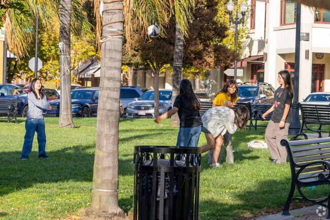 Kids thrive in Richmond Ranch close to Evergreen Village Square’s spacious play areas.