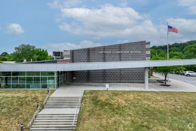 Younger students attend the Hayshire Elementary School in North York.