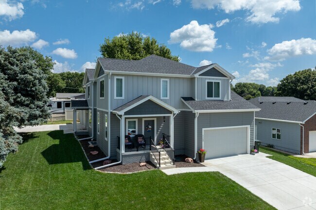 New Traditional homes sit on larger lots in Wahoo's outer residential areas.