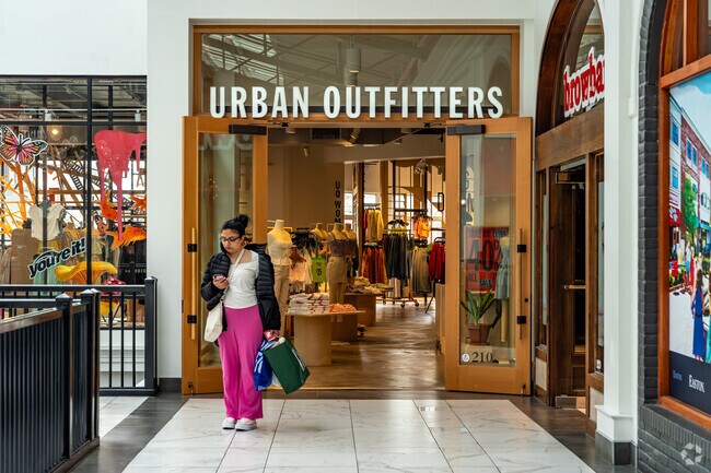 Urban Outfitters, a popular youth brand, is located on the second floor of Easton Town Center.