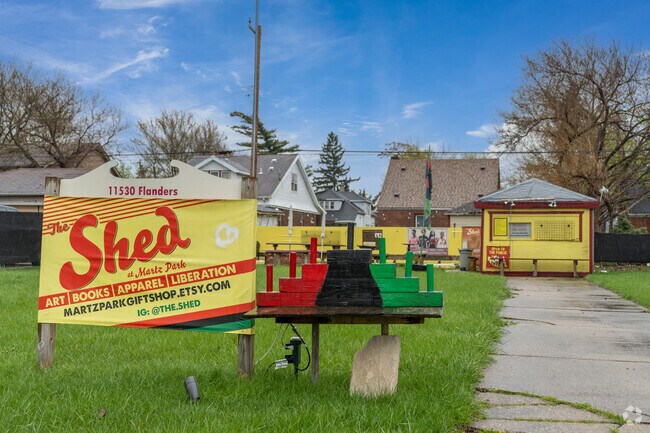 The Shed at Martz Park in Detroit's Gratiot-Findlay neighborhood hosts summer parties for kids.
