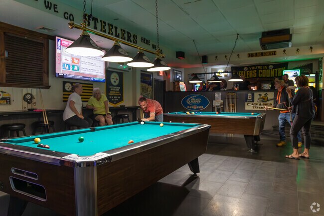 The Black and Gold Tavern is a Columbia Park staple of Steelers fans.