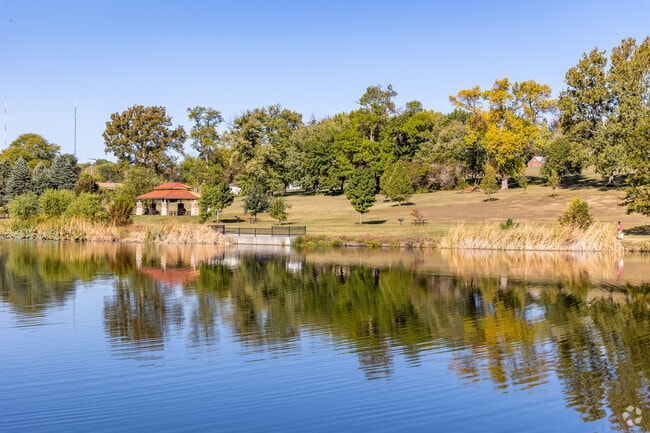Fontenelle Park has a beautiful lake.