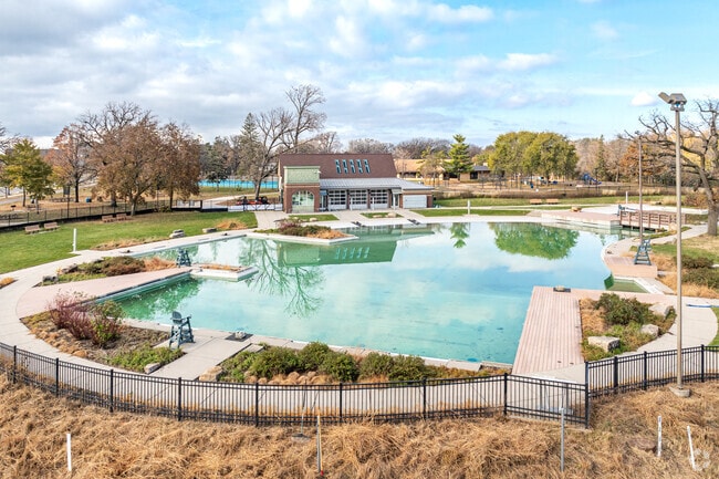 In the summer, locals cool of at Webber Parks natural swimming pool.