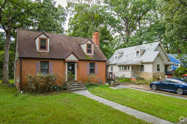 Small brick Cape Cods on Dartmouth Ave in Calvert Hills.