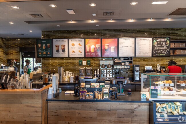 The nearest Starbucks is five minutes or less from Hartland in Tates Creek Center.