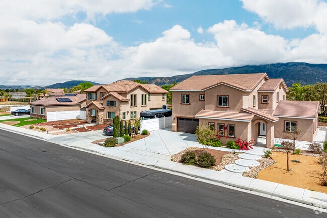 Spacious homes in Sunrise Ranch offer modern designs and scenic San Jacinto views.