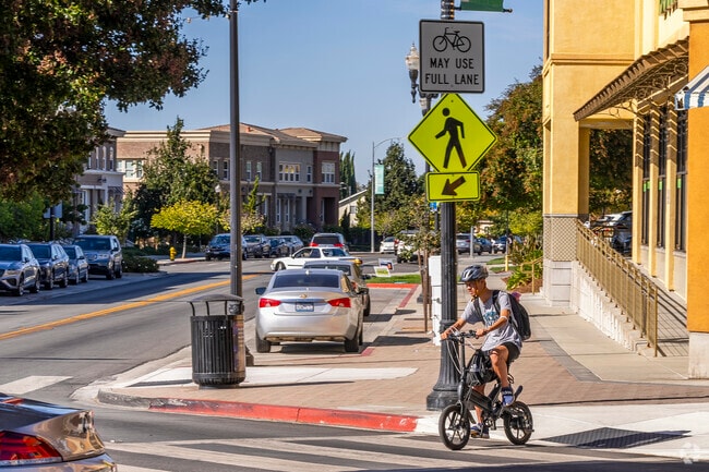 A lot of local bikers ride around the Silverland area for its' dedicated bike lanes.