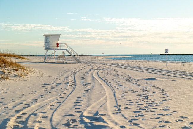 The wide open secluded beaches of Alabama Point an excellent place to catch a sunset.
