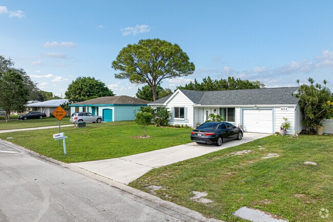In Whispering Pines, most of the homes have single-car garages.
