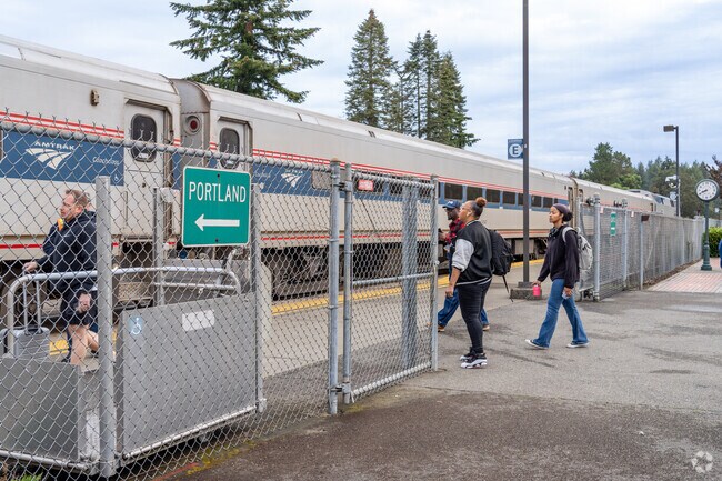 Tanglewilde residents can utilize the Centennial Station for Amtrak and local bus rides.