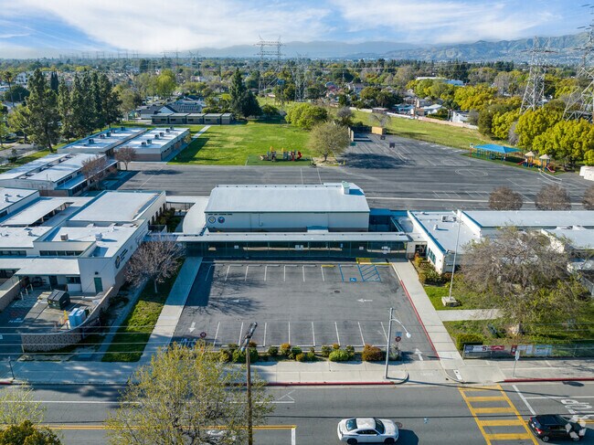 A View of Robert Louis Stevenson Elementary from above.
