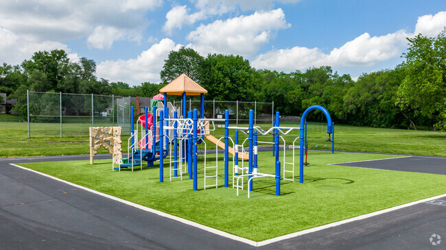 Children enjoy the playground at Spring Valley Elementary in Raytown.