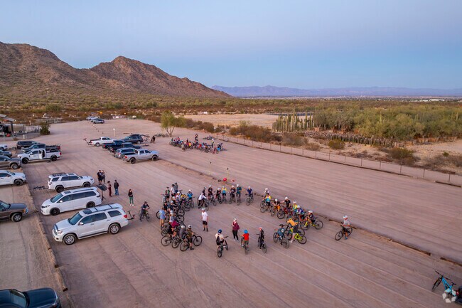 Bikers from Chandler Heights Citrus enjoy winding through the desert trails of San Tan Mountain Regional Park, where every ride comes with wide views and fresh mountain air.