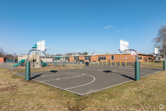 Beers Street School's basketball court.