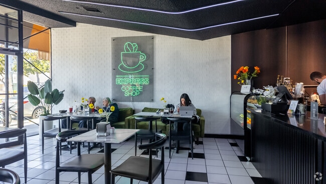 Enjoy a cup of coffee at Express Coffee in College Hills.