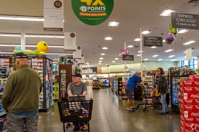 Locals shop for groceries at Safeway nearby Anderson East neighborhood.