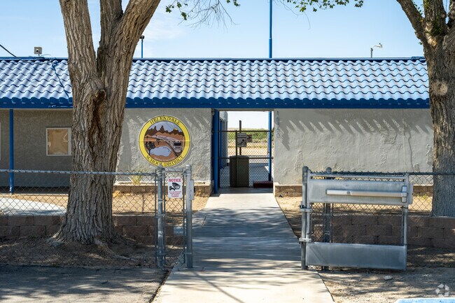 A view of the Empire Springs Charter buildings from the street.