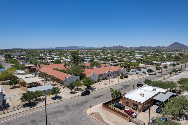 An aerial view of Ochoa Elementary School.