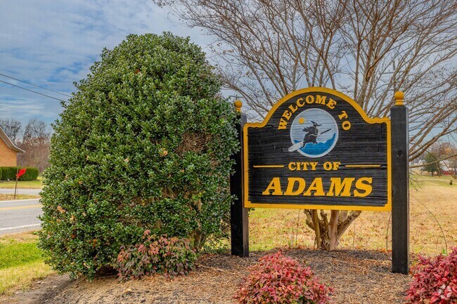 The city of Adams has a population of over 600 people according to the 2020 census.