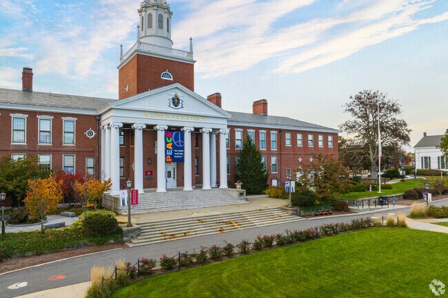 Bridgewater State University’s sprawling campus sits just outside of downtown Bridgewater.