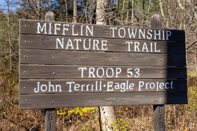 The Mifflin Township Nature Trail is a great place to take a walk.