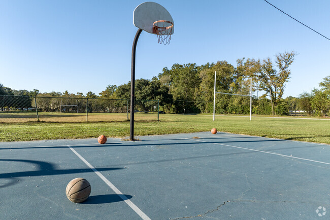 Residents can spend their afternoon shooting some hoops at Kennedy Park.