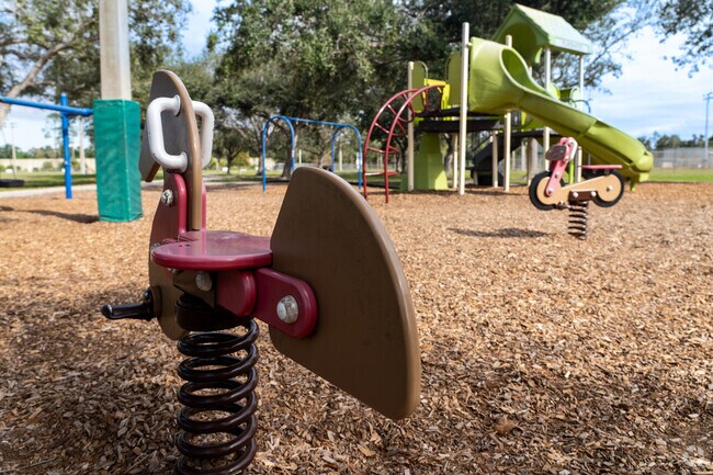 Playgrounds are offered to neighborhood children.