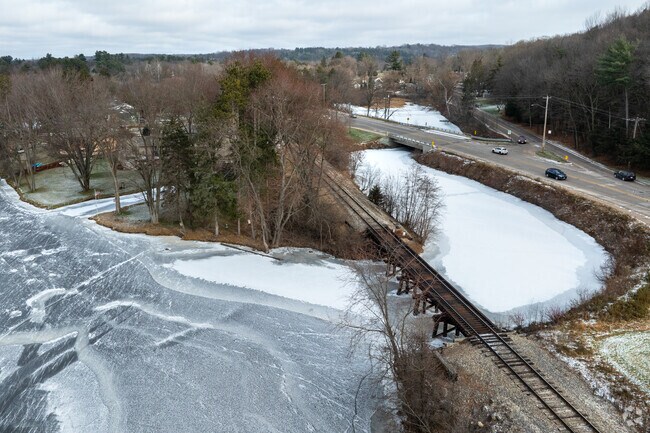 The Wisconsin river through Riverview is home to many summer and winter activities.